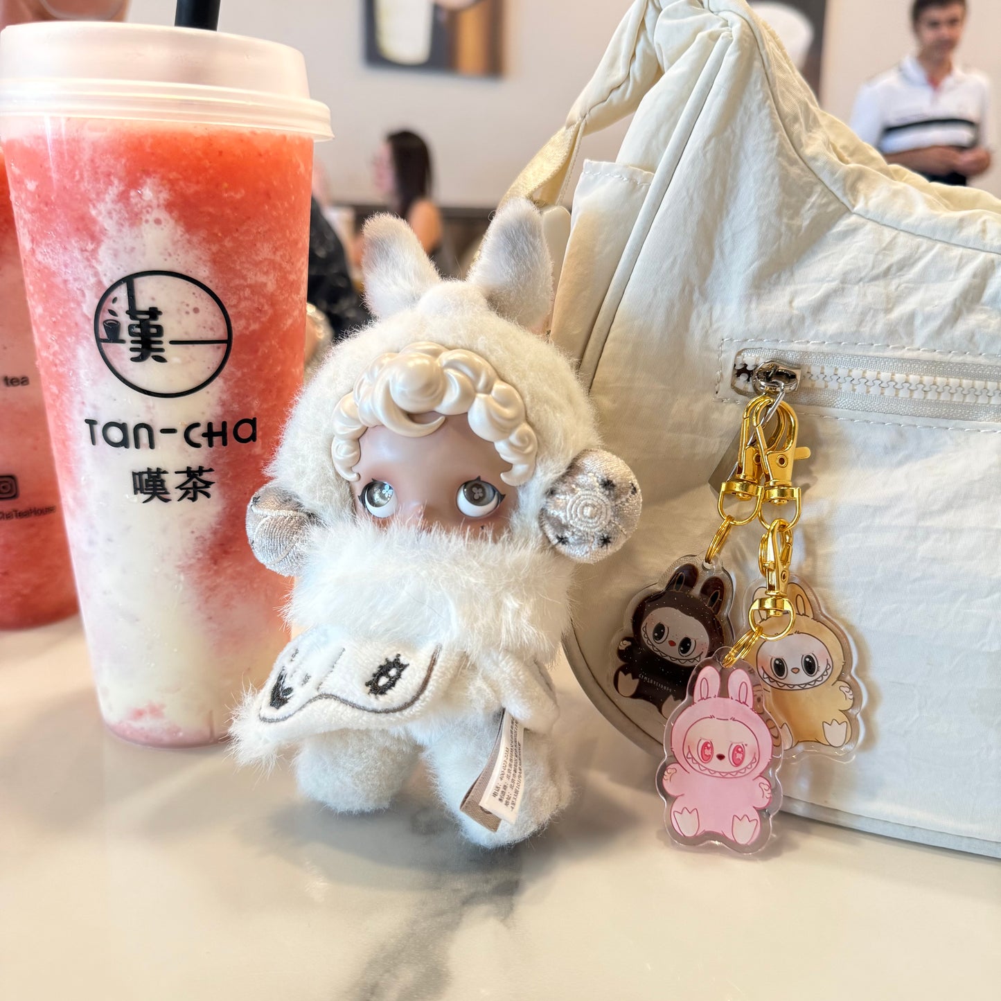 Labubu Have a Seat Acrylic Keychain
