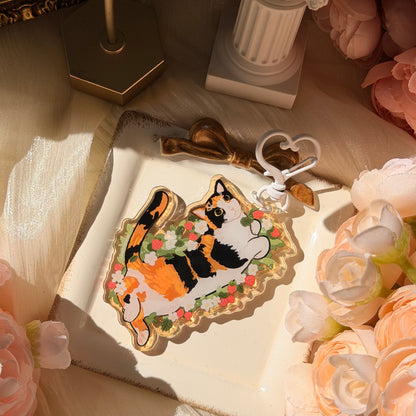 Flower Cat keychains