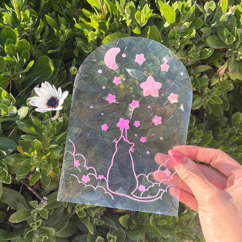 Fishing for Stars Suncatcher Sticker