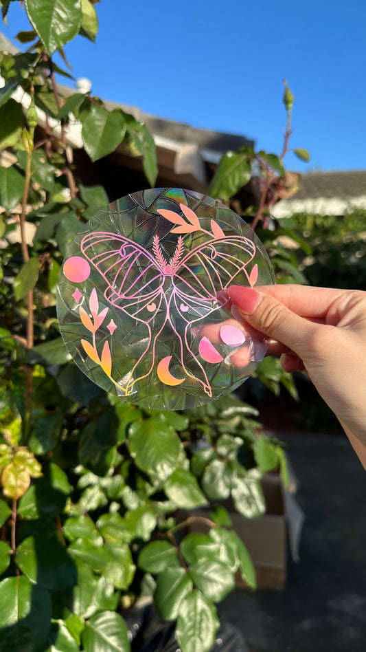 Luna Moth Suncatcher Sticker