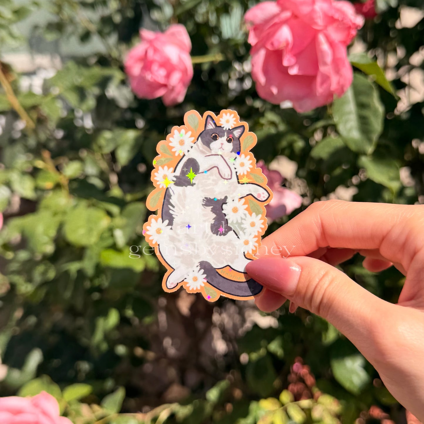 Flower Cat Stickers