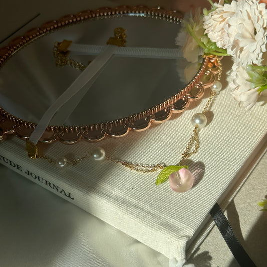 Peach Pendant Choker