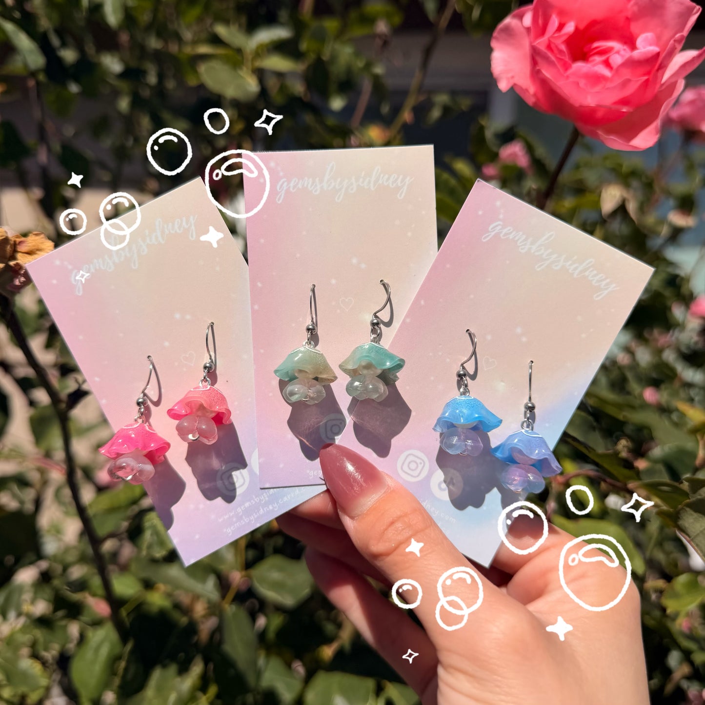 Moon Jellyfish Earrings