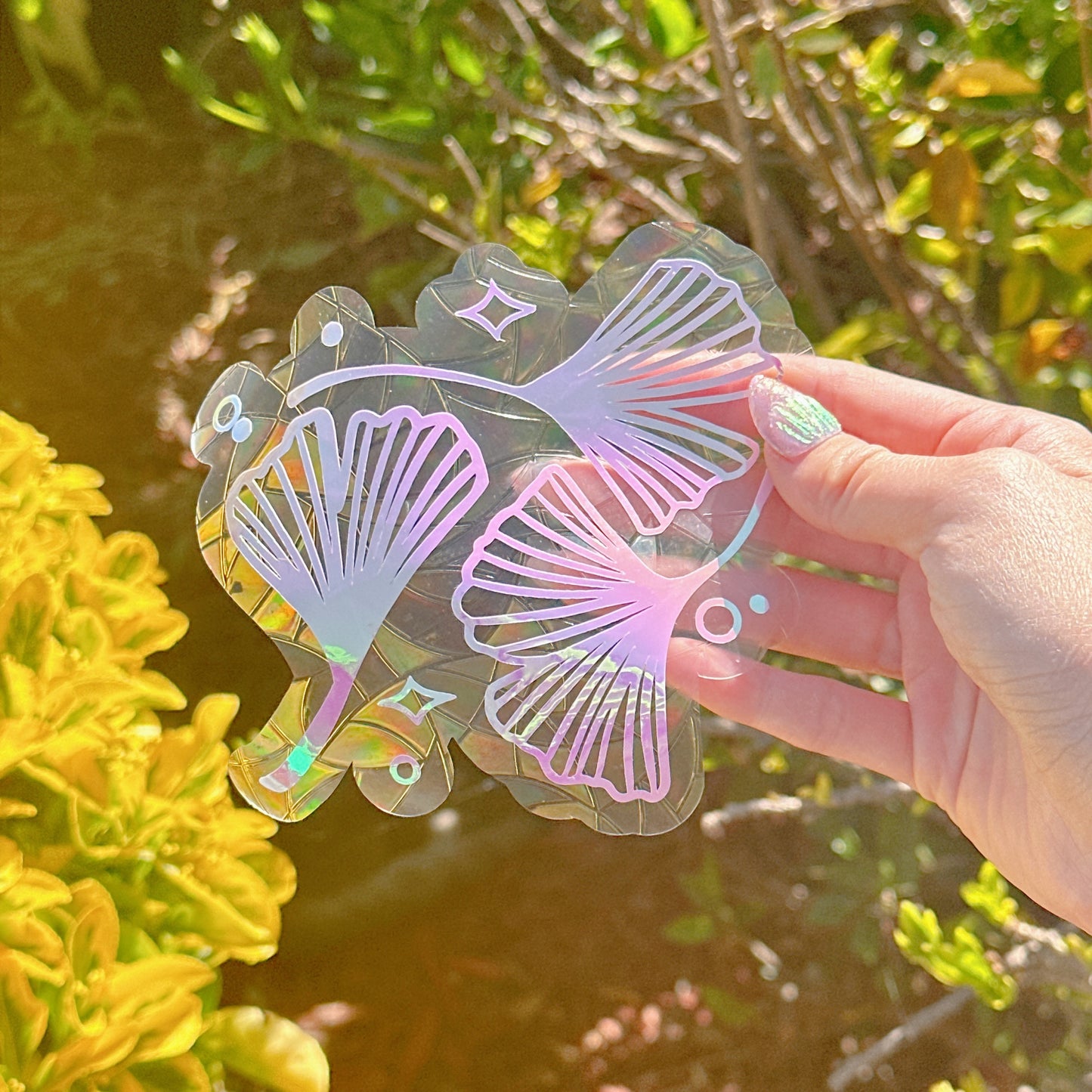 Ginkgo leaf Suncatcher