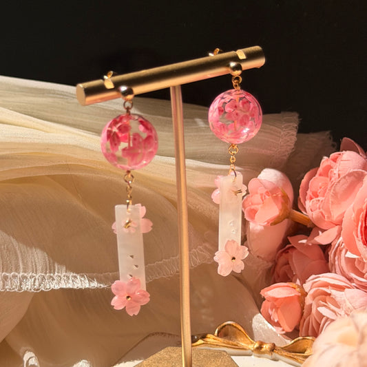 Wind chime earrings