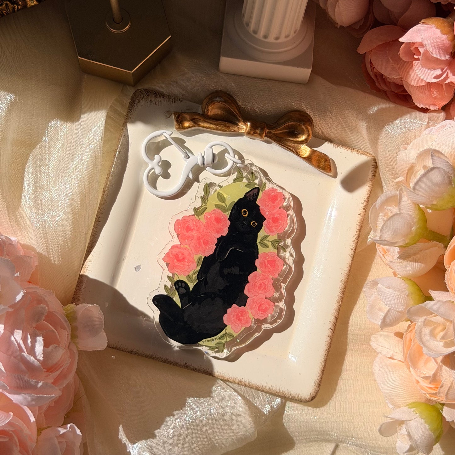 Flower Cat keychains
