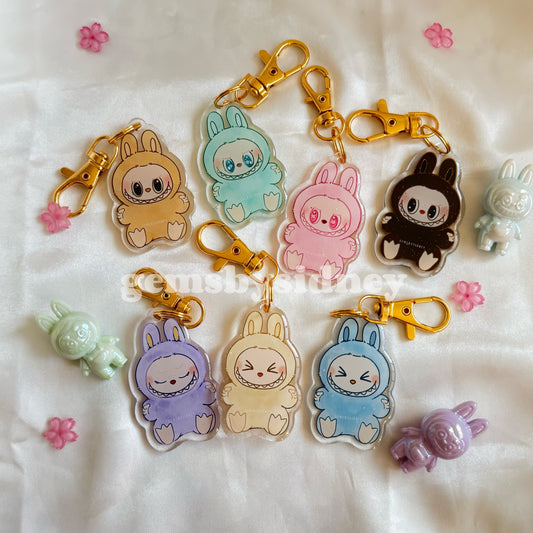 Labubu Have a Seat Acrylic Keychain