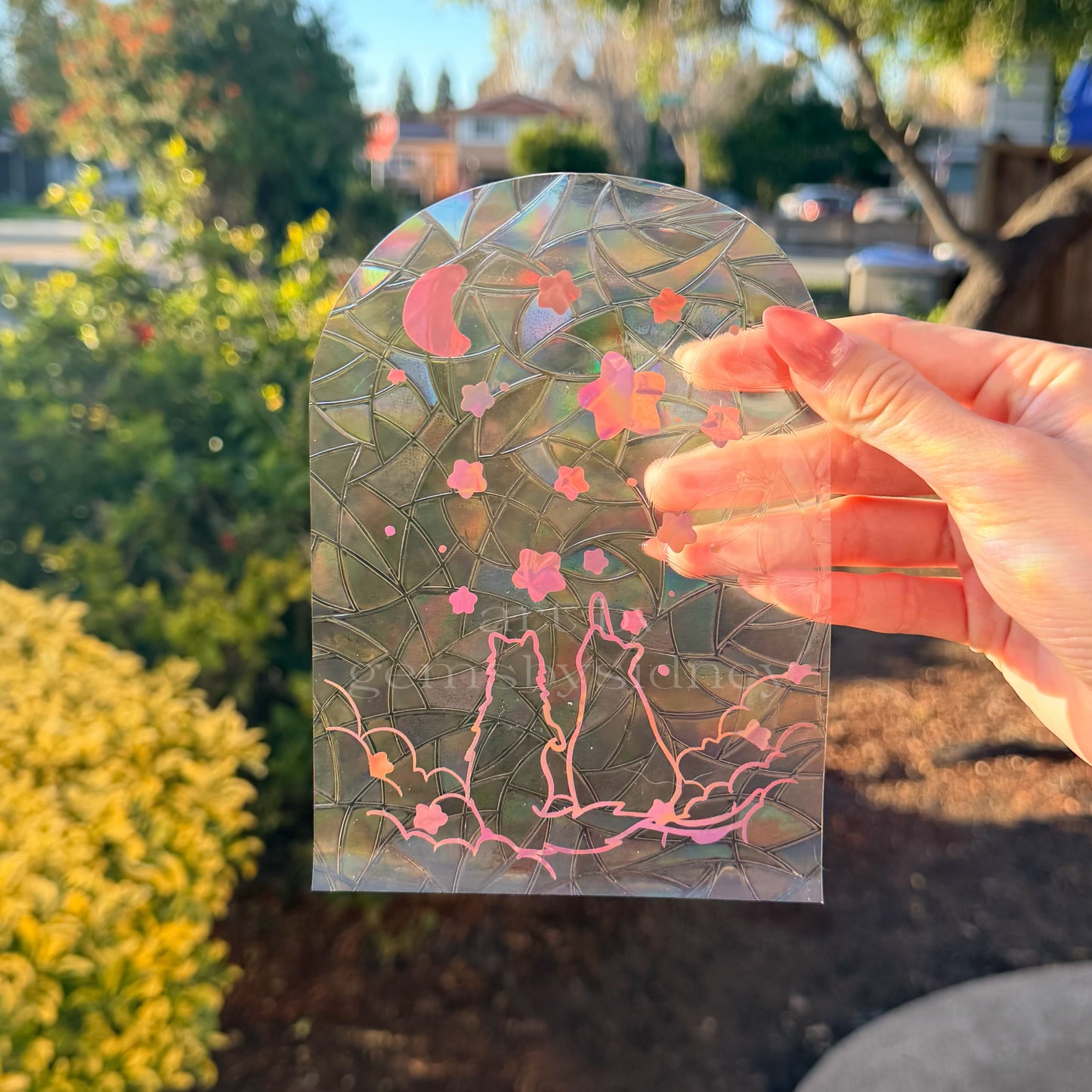 Cat Friends Suncatcher Sticker