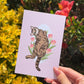 4x6 Flower cat postcards