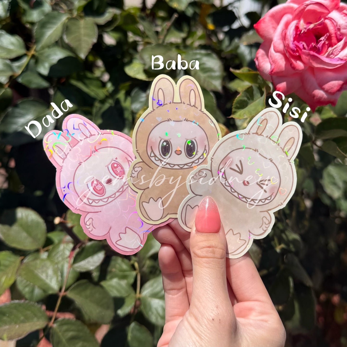 Labubu Have a Seat Stickers