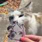 Cats Rolling in Cherry Blossom Stickers