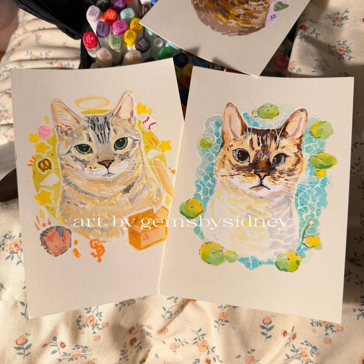 5x7 Single Cat Portrait Commission