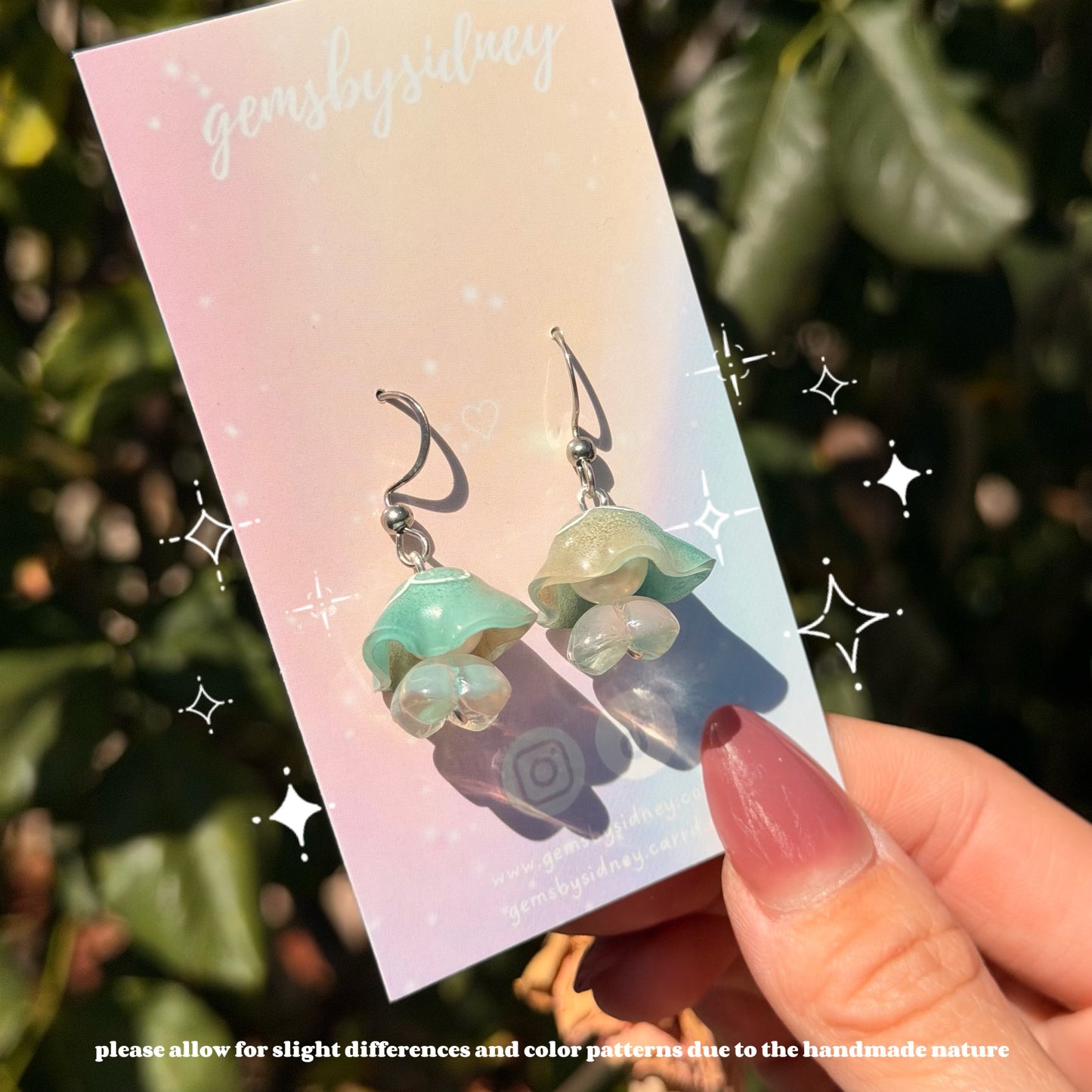 Moon Jellyfish Earrings