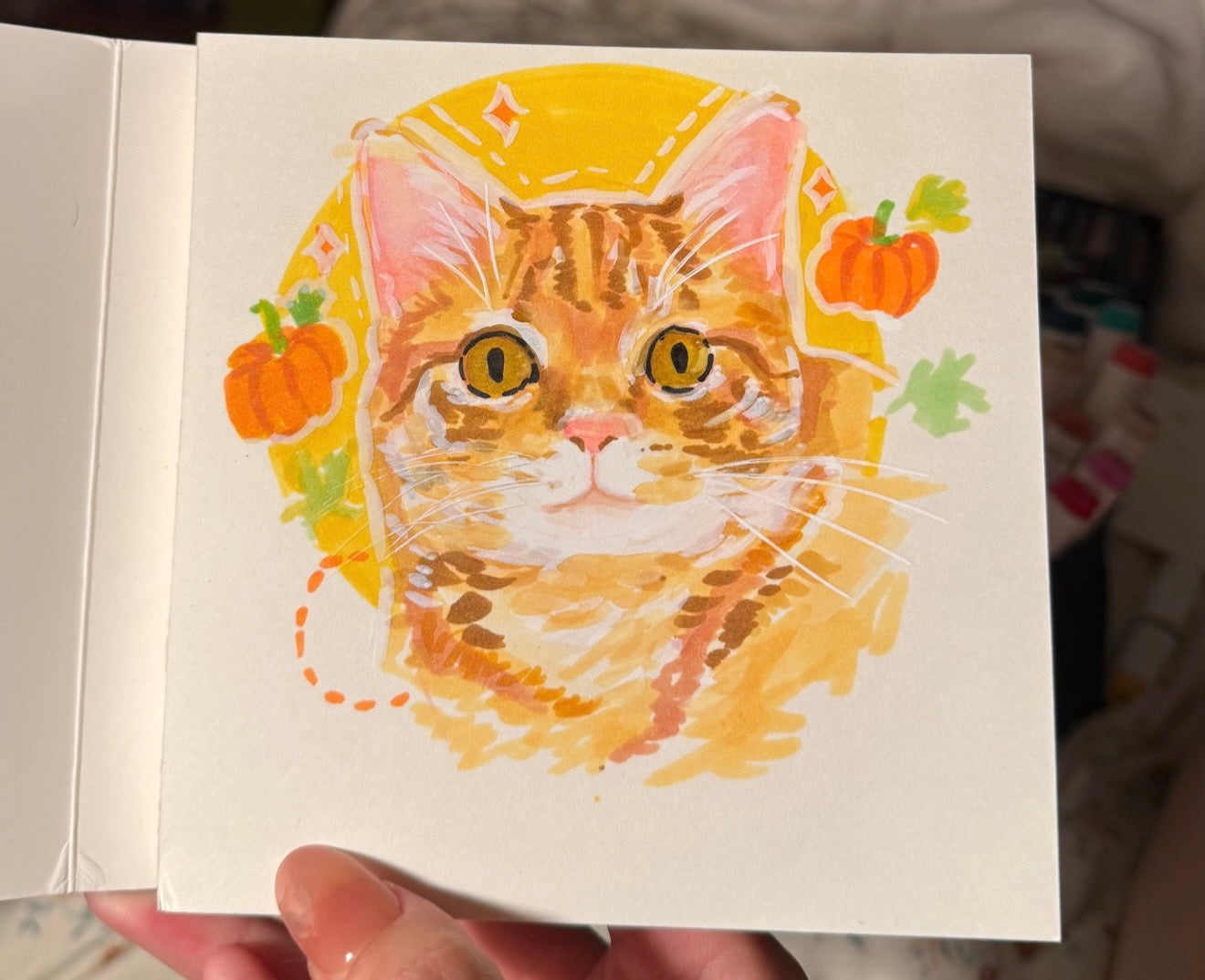 5x7 Single Cat Portrait Commission