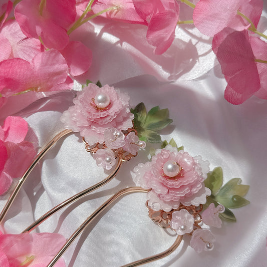 Peony Hair Stick