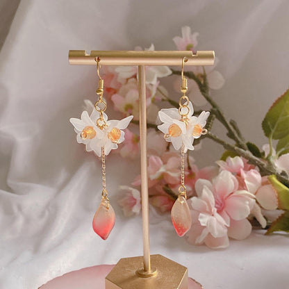 Flower Tassel Earrings