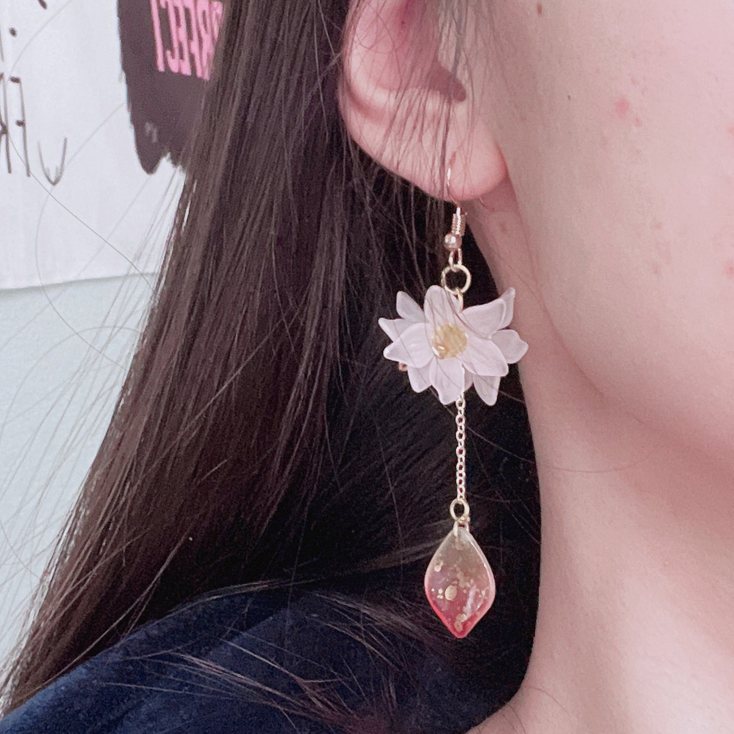 Flower Tassel Earrings