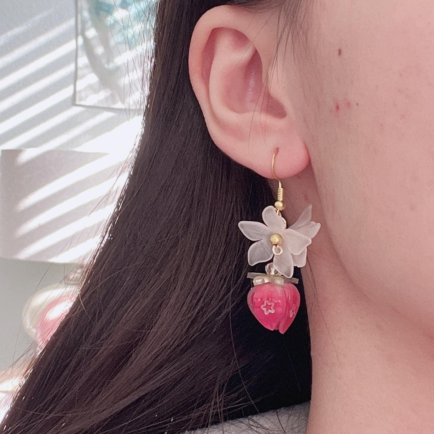 Strawberry blossom Earrings