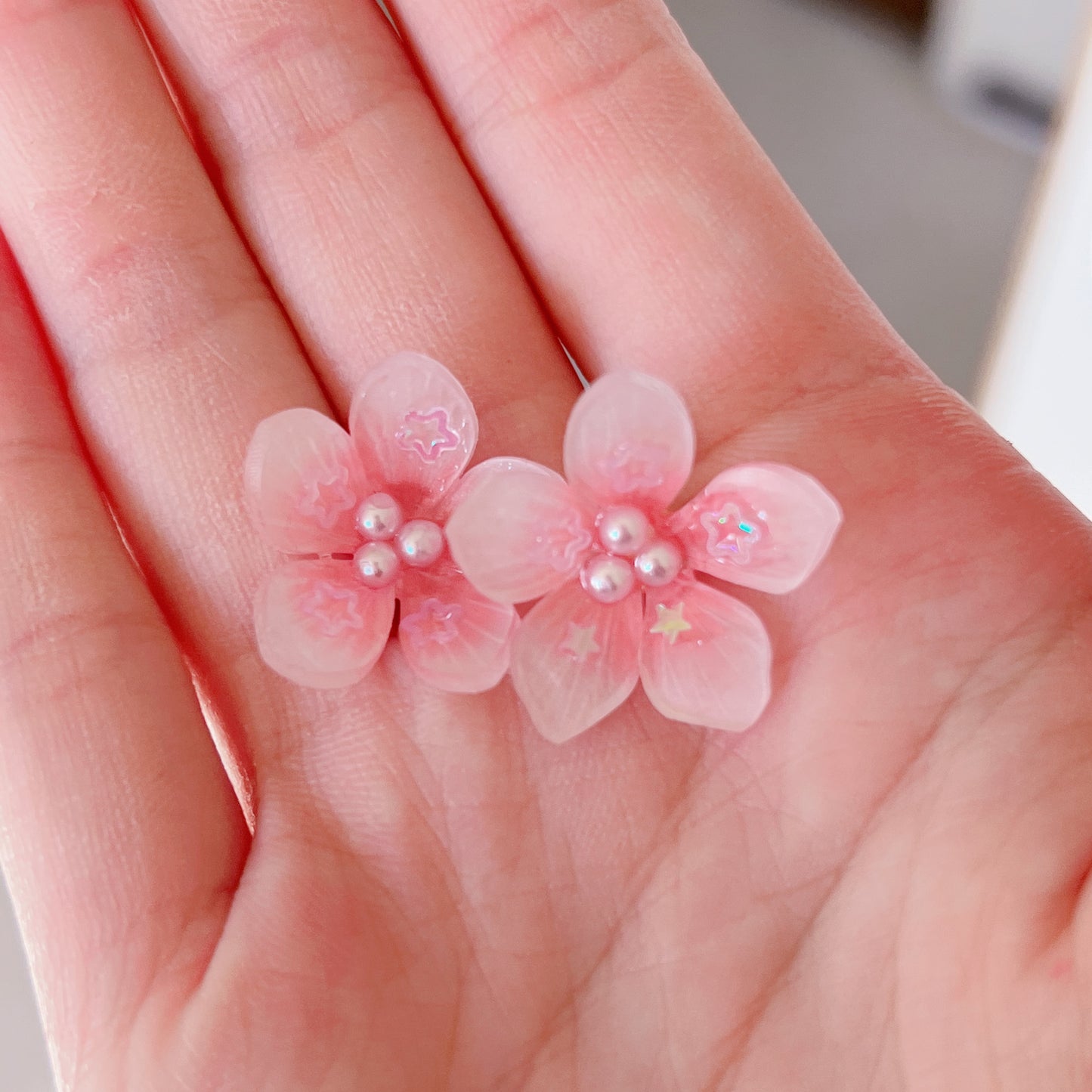 Cherry blossom studs