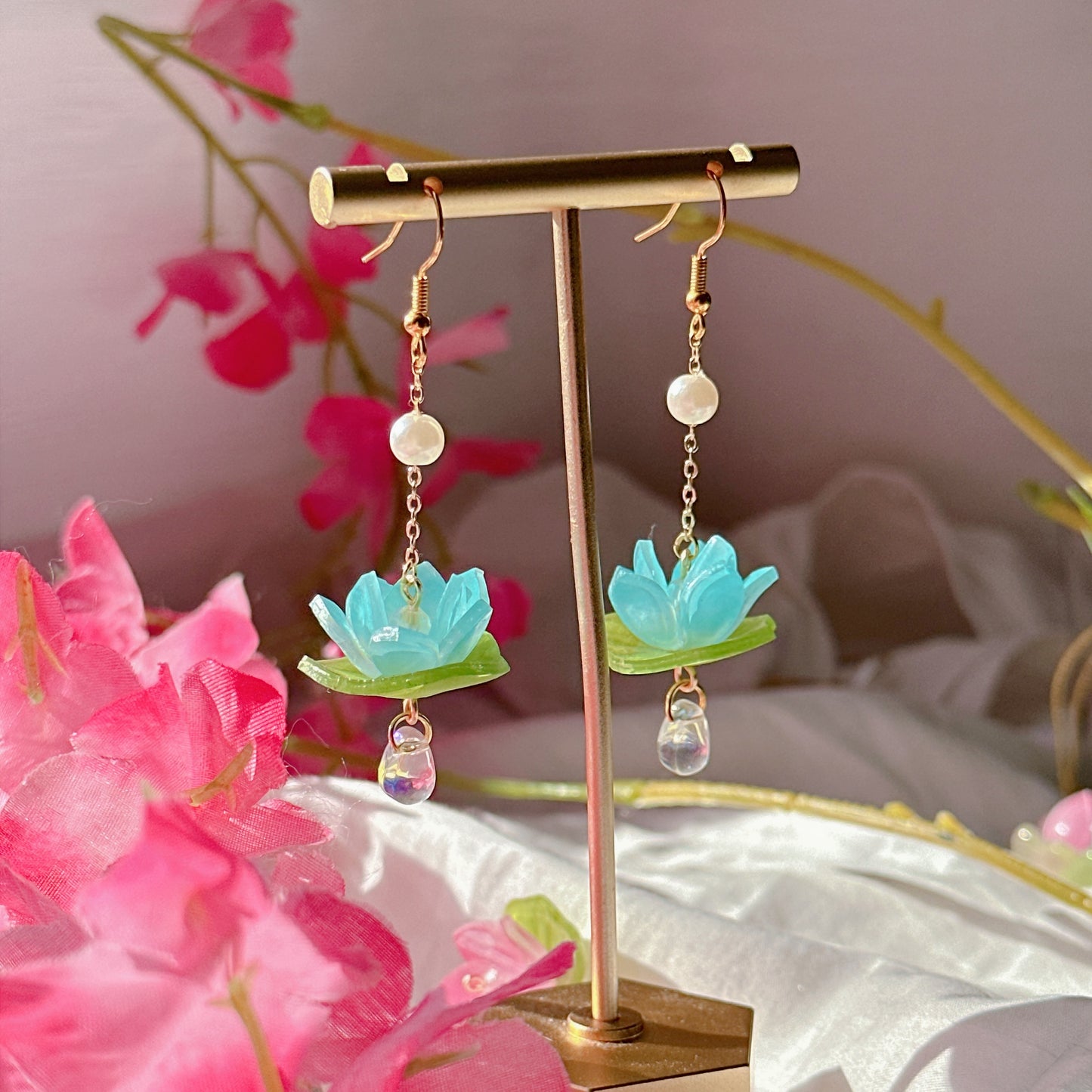 Lotus Lily Earrings